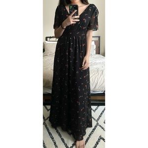 mable floral tiered ruffle maxi dress Bella and Bloom Boutique